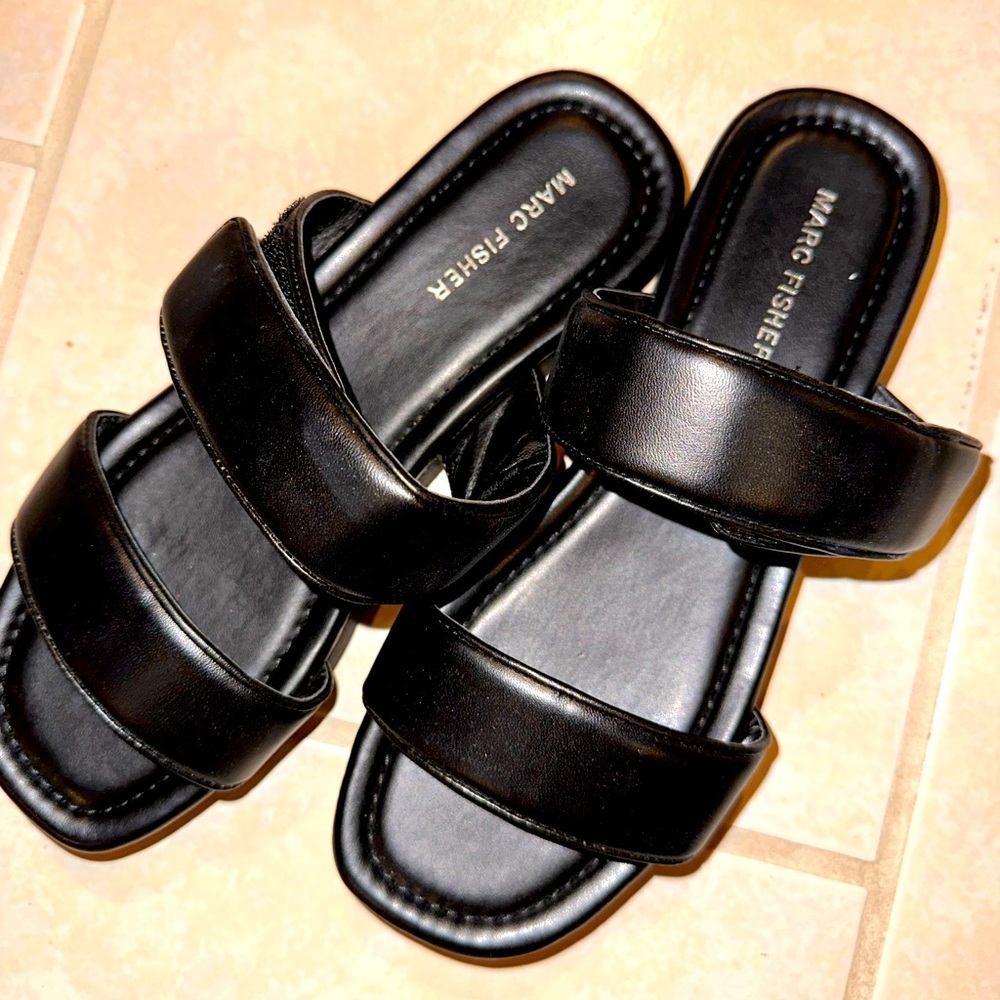 Worn Twice! Marc Fisher Black Sandals